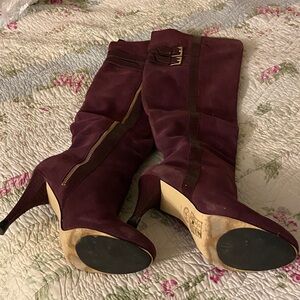 MICHAEL Michael Kors Plum Over The Knee Heeled Boots